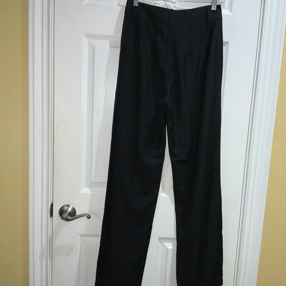 Commense black high waist front zip pants Sz S belt loops pockets New - Picture 3 of 6